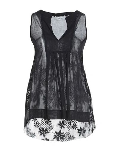 Shop Alpha Studio Woman Top Black Size 2 Cotton, Polyester