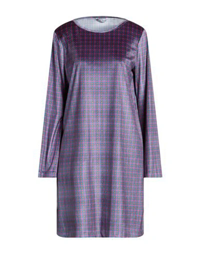 Shop Caliban Woman Mini Dress Azure Size 12 Polyester, Elastane In Blue