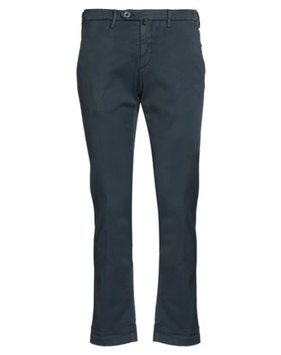 Shop B Settecento Man Pants Navy Blue Size 29 Cotton, Wool, Elastane