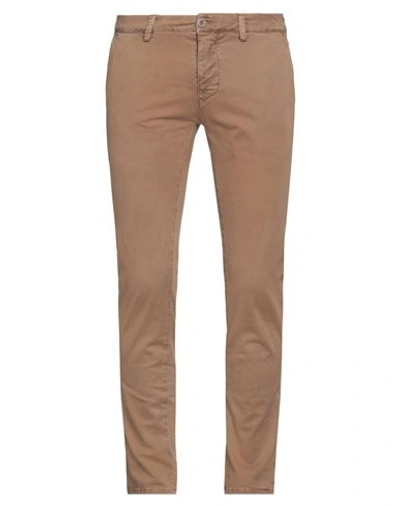 Shop Modfitters Man Pants Light Brown Size 30 Cotton, Elastane In Beige