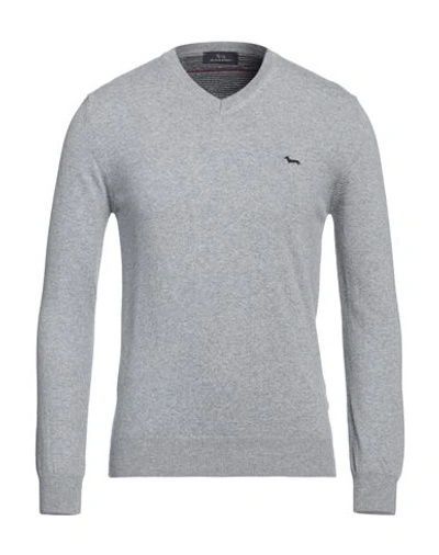 HARMONT & BLAINE HARMONT & BLAINE MAN SWEATER LIGHT GREY SIZE 3XL POLYAMIDE, WOOL, VISCOSE, CASHMERE 