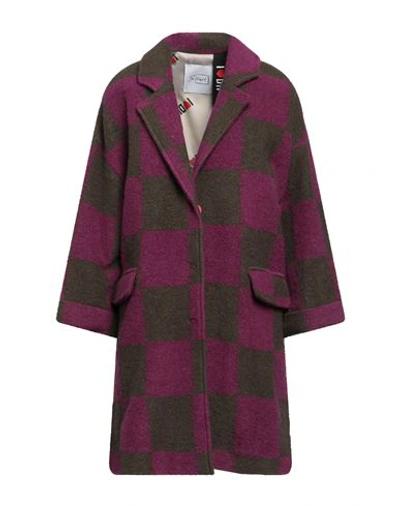Shop De' Hart Woman Coat Light Purple Size 4 Virgin Wool, Polyester, Acrylic