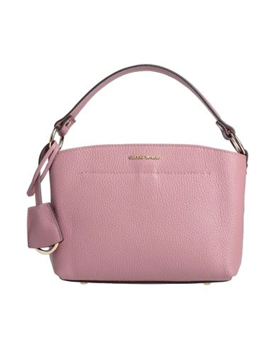 Shop Gianni Notaro Woman Handbag Pastel Pink Size - Calfskin