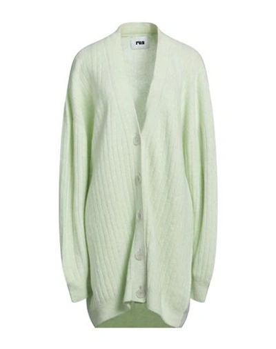 Shop Rus Woman Cardigan Light Green Size M Polyamide, Merino Wool, Baby Alpaca Wool, Elastane