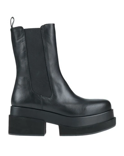 Shop Paloma Barceló Woman Ankle Boots Black Size 8 Soft Leather