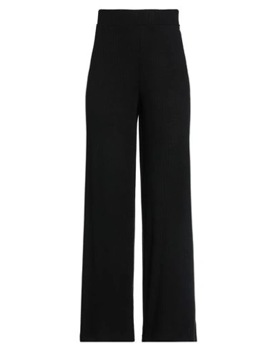 Berna Woman Pants Black Size L Viscose, Polyamide, Polyester In Black