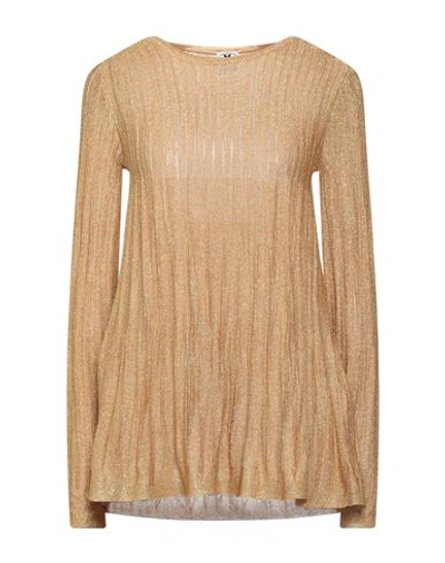 Shop M Missoni Woman Sweater Gold Size 10 Viscose, Polyester, Polyamide