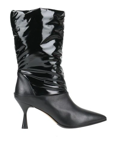 Nila & Nila Woman Ankle Boots Black Size 8 Soft Leather In Black