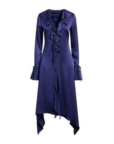 Shop Blumarine Woman Midi Dress Purple Size 8 Acetate, Viscose, Elastane
