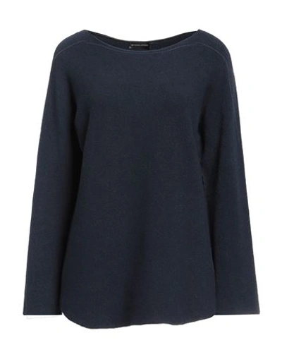 Shop Spadalonga Woman Sweater Navy Blue Size 8 Acrylic, Polyamide, Wool, Viscose