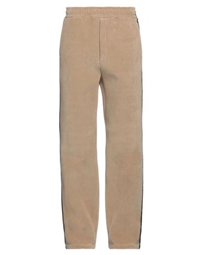 Shop Fendi Man Pants Beige Size 32 Cotton, Modal, Polyamide, Elastane