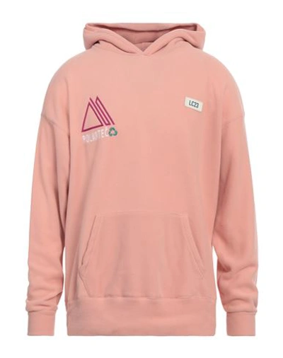 Shop Lc23 Man Sweatshirt Pastel Pink Size Xl Polyester