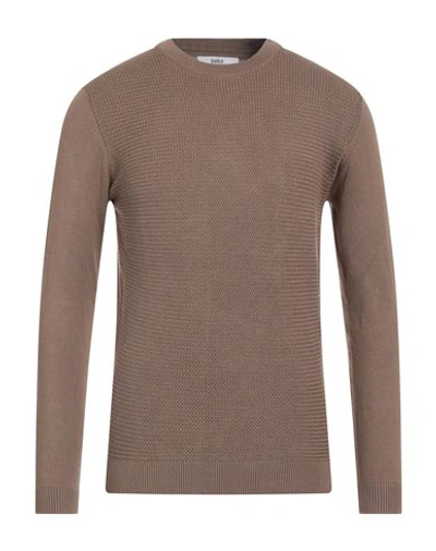 Shop Dooa Man Sweater Khaki Size Xxl Viscose, Nylon In Beige