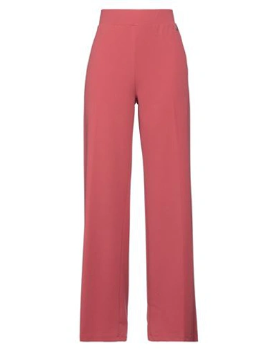 Shop Berna Woman Pants Magenta Size Xs Polyester, Elastane