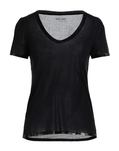 Shop Zadig & Voltaire Woman T-shirt Black Size M Modal