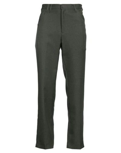 Shop Farah Man Pants Dark Green Size 32w-32l Polyester