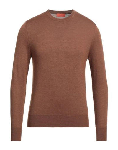 Ballantyne Man Sweater Brown Size 48 Wool In Brown