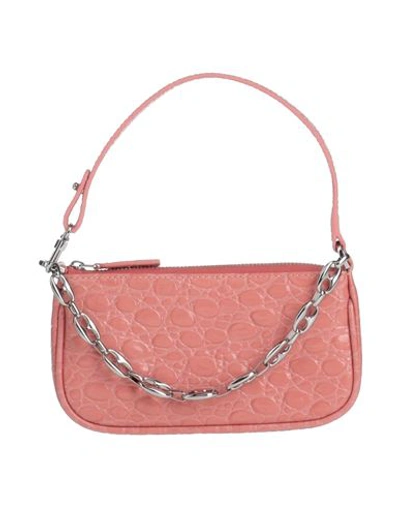 Shop By Far Woman Handbag Salmon Pink Size - Bovine Leather