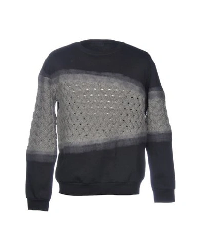Shop Lucques Man Sweatshirt Grey Size Xl Wool, Cotton