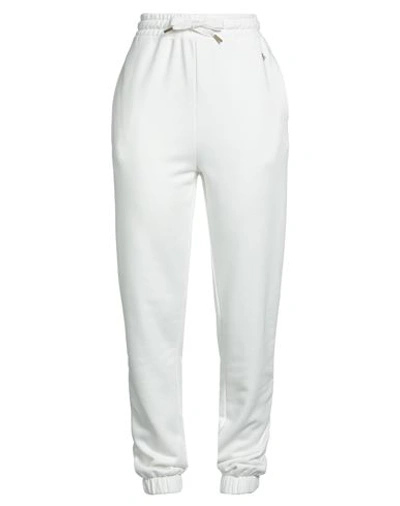 Yes Zee By Essenza Sporty Chic Woman Pants White Size Xl Cotton, Polyester In White