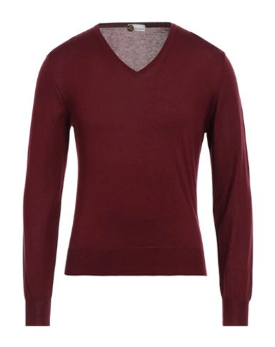Shop Heritage Man Sweater Brick Red Size 38 Silk, Cashmere