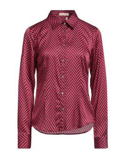 Shop Camicettasnob Woman Shirt Fuchsia Size 6 Viscose, Silk, Elastane In Pink