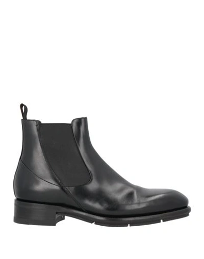 Shop Santoni Man Ankle Boots Black Size 8.5 Soft Leather