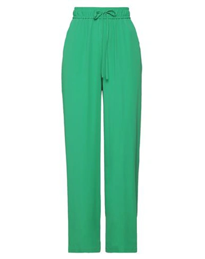 Shop Seventy Sergio Tegon Woman Pants Green Size 4 Acetate, Silk