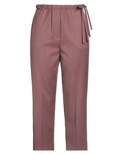 Shop Alysi Woman Pants Pastel Pink Size 6 Polyester, Viscose, Elastane