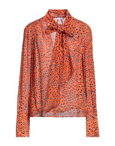 Shop Patrizia Pepe Woman Top Orange Size 6 Viscose