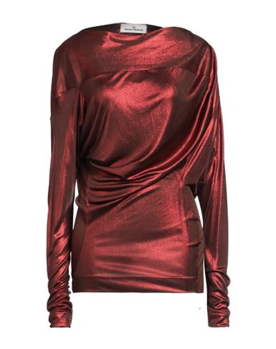 Shop Vivienne Westwood Woman Top Red Size S Viscose