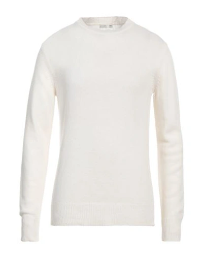 Shop Become Man Sweater White Size 46 Wool, Polyamide
