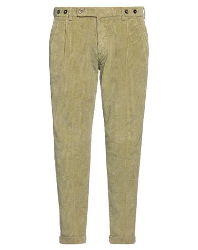 Shop Berwich Man Pants Sage Green Size 36 Cotton