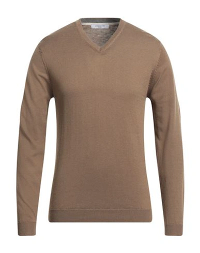 Shop Hamaki-ho Man Sweater Khaki Size Xxl Polyester, Acrylic, Nylon, Merino Wool In Beige