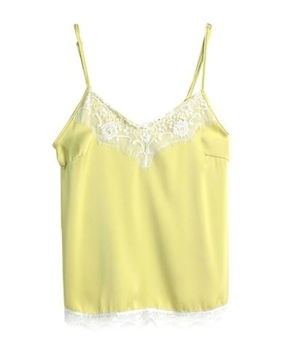 Berna Woman Top Acid Green Size L Polyester In Green