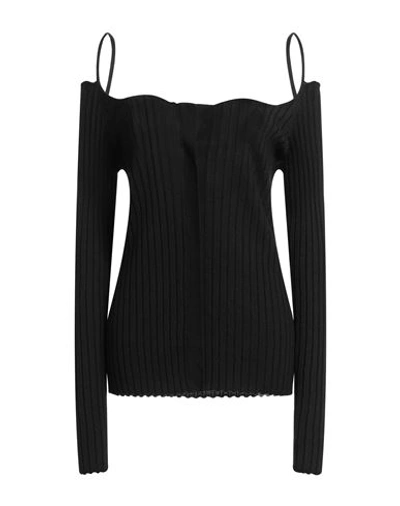 Shop Philosophy Di Lorenzo Serafini Woman Sweater Black Size 10 Virgin Wool, Lyocell