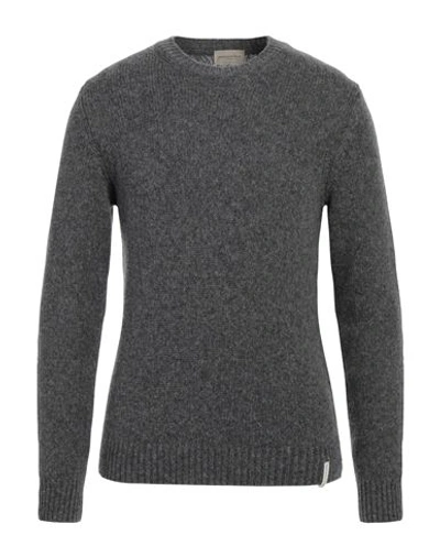 Brooksfield Man Sweater Dark Brown Size 44 Virgin Wool In Grey