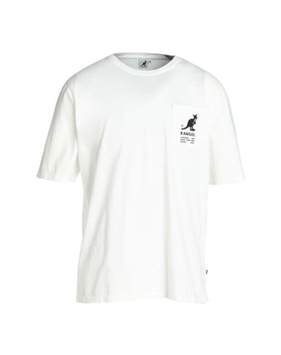 Shop Kangol Man T-shirt White Size Xxl Cotton