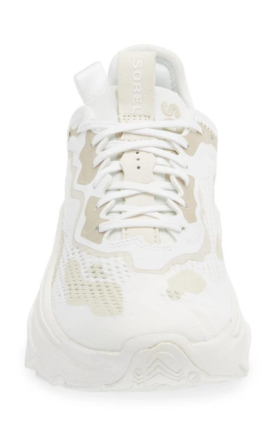 Shop Sorel Kinetic Breakthru Day Lace Sneaker In White/chalk