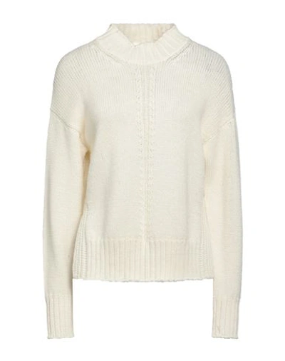 Shop Alpha Studio Woman Sweater Cream Size 10 Wool, Recycled Polyamide In White
