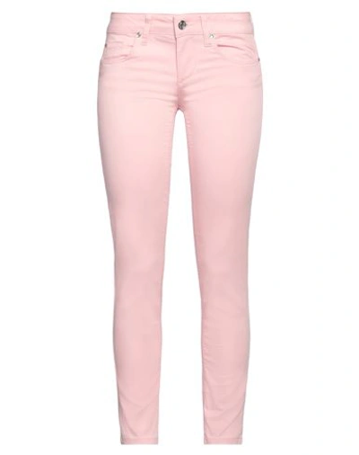Liu •jo Woman Pants Pink Size 25w-28l Cotton, Polyester, Elastane In Pink