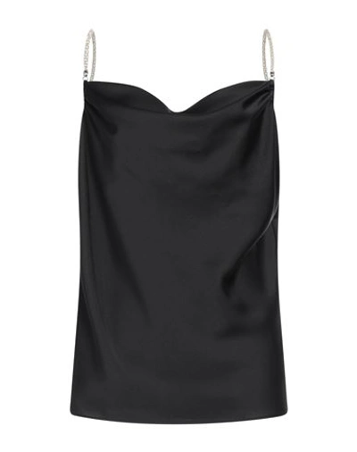 Simona Corsellini Woman Top Black Size 6 Polyester In Black