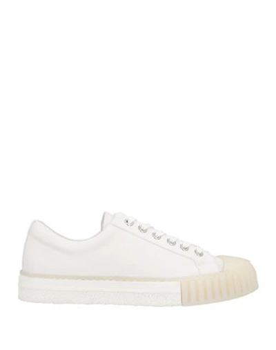 Shop Adieu Man Sneakers White Size 9 Textile Fibers, Soft Leather