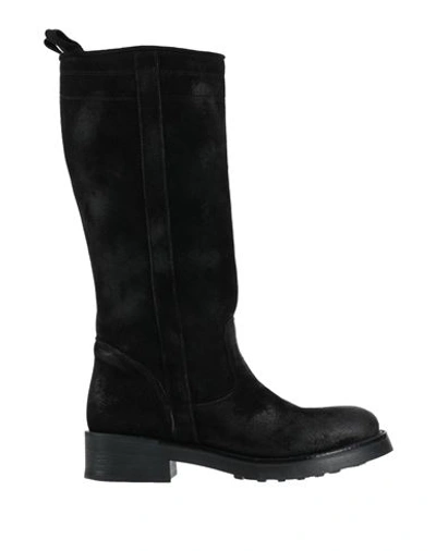 Shop Lace-up Woman Boot Black Size 11 Soft Leather