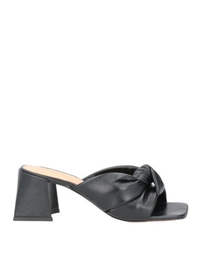 Shop Miss Unique Woman Sandals Black Size 6 Soft Leather
