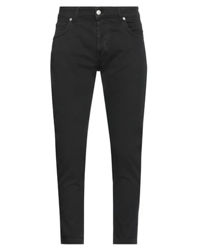 Exte Man Jeans Black Size 30 Cotton, Elastane In Black