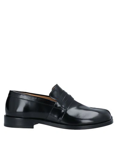 Shop Maison Margiela Woman Loafers Black Size 5 Soft Leather