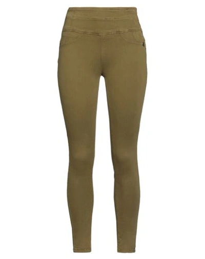 Shop Patrizia Pepe Woman Jeans Military Green Size 25 Cotton, Polyester, Elastane