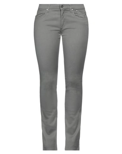 Shop Jeckerson Woman Pants Grey Size 29 Cotton, Cashmere, Elastane