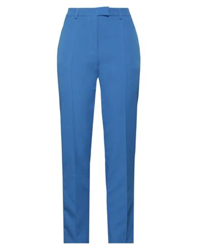 Shop Manila Grace Woman Pants Blue Size 4 Polyester, Elastane